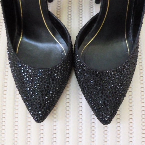 Gucci Black Crystal D'Orsay High Heel Pumps HOST PICK! - Picture 5 of 12